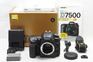 【適格請求書発行】美品 Nikon ニコン D7500 ボディ デジタル一眼レフカメラ 元箱付【アルプスカメラ】240403d