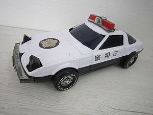 当時物 イチコー マツダ サバンナRX-7 ブリキ パトカー パトロールカー 警視庁 昭和レトロ SAVANNA【中古】YO5009SAI【送料無料／匿名配送