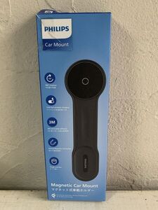 【1円オークション】Philips (フィリップス) 車載スマホホルダー マグネット magsafeホルダー 15W急速充電 携帯ホルダー ANK0437