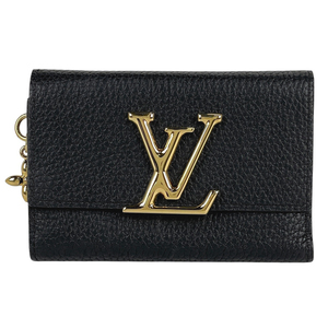 ルイ・ヴィトン Louis Vuitton ポルトフォイユ カプシーヌ コンパクト トリヨン ノワール(ブラック) M83474 レディース 【中古】