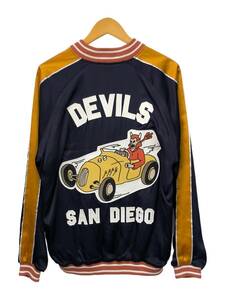 HOUSTON (ヒューストン) RAYON AWARD JACKET（DEVILS）レーヨンアワードジャケット XL 51248 ネイビー 紺 メンズ/078