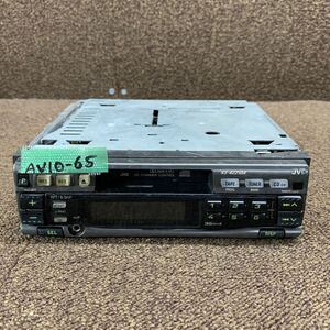 AV10-65 激安 カーステレオ JVC KENWOOD KS-RZ21DA 16192317 カセットデッキ FM/AM オーディオ プレーヤー 通電未確認 ジャンク