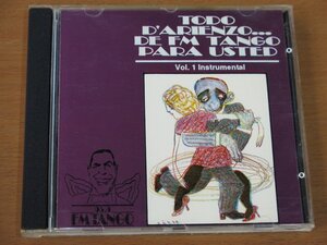 CD TODO D’ARIENZO... DE FM TANGO PARA USTED Vol.1 (Instrumental) 輸入盤 中古品