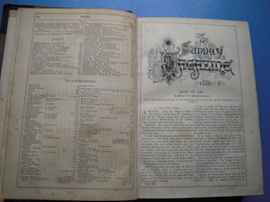 木口木版多数！英雑誌『サンデーマガジン The Sunday Magazine』1878-1879 : Vol 8 1000頁以上 