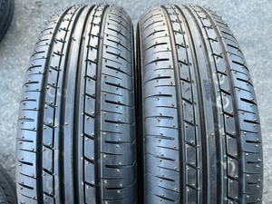 バリ溝 イボ残り ほぼ新品 2本セット 2014年製 ヨコハマ エコス ES31 165/80R13 165/80-13 83S 国産