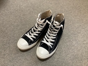 【美品】コンバースオールスタージップ　Converse All Star Light Backzip Hi "Black" 26cm