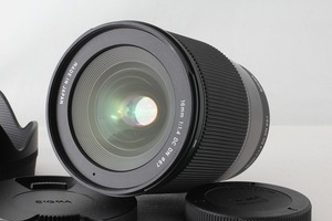 ◆超極上美品◆シグマ SIGMA 16mm F1.4 DC DN Contemporary マイクロフォーサーズ用 フード付◇ME45547