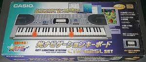 CASIO カシオ 光ナビゲーションキーボード 音楽 楽器 付属品等あり ※動作確認済み CTK-625L 【送料落札後調整】