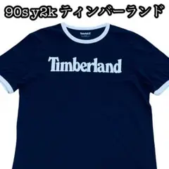 90s Y2K ティンバーランド リンガー Tシャツ レア logo navy