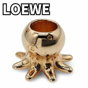 唯一無二の遊び心　LOEWE ロエベ　オクトパスチャーム タコ ダイスチャーム アクセサリー バッグチャーム 完売品　ローズゴールド