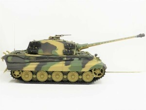 【対戦可能・塗装済み完成品戦車ラジコン】Heng Long（ヘンロン）製 　Ver.7.0 2.4GHz 1/16 キングタイガー ヘンシェル砲塔 ☆3888A-1