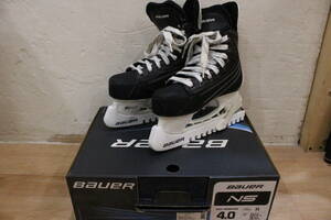●Bauer/バウアー Flexlite1.0 Ice Skates Hockey Boots ホッケー スケート シューズ SIZE:23.5cm スポーツ 箱あり ブラック●
