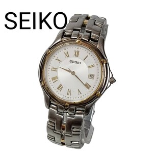 1119-6 綺麗 SEIKO セイコー デイト 腕時計 稼働 クォーツ 7N32 0100