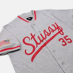 限定 ★ カープ Stussy Script Baseball Jersey ベースボールシャツ お得 当時の税込定価18,360円で！！