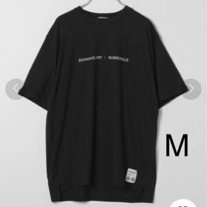 [NUMERALS]トラックロゴTシャツ　Mサイズ　ユニセックスデザイン