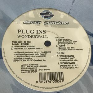 PLUG INS / Wonderwall 12inch Oasis 名曲 名remix blur pulp view Liam gallagher Noel gallagher