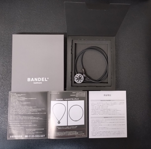 ★入手困難品★正規品★BANDEL（バンデル）★ヘルスケア　Earth（アース）Cosmic Edition★ALL Black silver★Lサイズ52㎝★現品のみ★