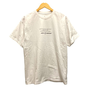 ユニフォームエクスペリメント uniform experiment UE-202066 Tシャツ クルーネック コットン プリント 半袖 3 白 ホワイト メンズ