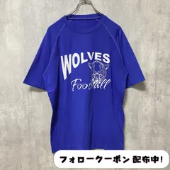 古着 used　WOLVES　半袖プリントTシャツ　背番号16　青