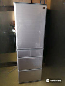 一円スタート！長期保証あり！美品！シャープ冷凍冷蔵庫 SJ-W412D-S　安心の日本製　プラズマクラスター　どっちもドア 自動製氷付き