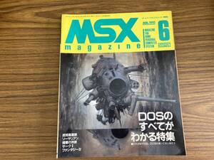 ホームパーソナルコンピューター情報誌　MSX magazine　1991年6月号　アスキー　 /YG