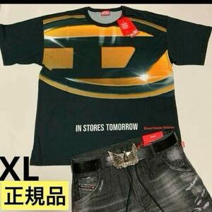 洗練されたデザイン　ディーゼル　DIESEL　Tシャツ　T-Boxt-P1　XL　A13766 0AMAB　正規品　100%綿　新モデル2024年春夏ランウェイショー