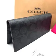 新作　新品　COACH　長財布　メンズ　人気の小銭入れ付き