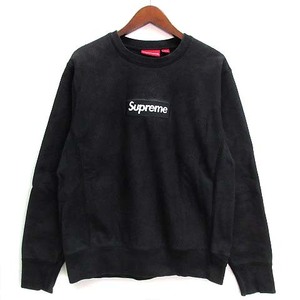 シュプリーム SUPREME ボックスロゴ クルーネック スウェット トレーナー Box Logo Crewneck 2018AW ブラック 黒 S ☆AA★ メンズ