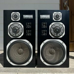 岐阜発 名作 正常動作品 シリアル30万番台 YAMAHA NS-1000M 3WAYスピーカー ペア 同一シリアル 密閉方式 ブックシェルフ型 ヤマハ センモニ