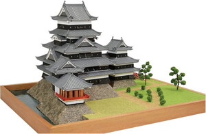 ウッディジョー 木製建築模型 1/150 松本城 (改良版)　送料無料