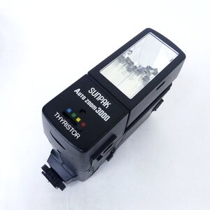 sunpak サンパック auto zoom 3000 ストロボ フラッシュ 撮影機材 カメラ周辺機器 現状品 USED /2407C