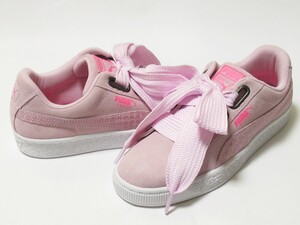 PUMA SUEDE HEART STREET 2 WNS ピンク リボン 23cm プーマ スウェード ハート ストリート 366780-03