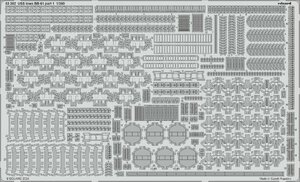 エデュアルド(53302) 1/350 USS Iowa BB-61 part1用エッチングパーツ(ホビーボス用)