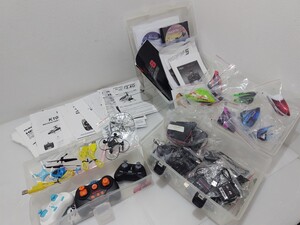 Dハ(0114i1) ラジコン ミニヘリコプター 部品 パーツ まとめ/ キャノピー USB充電器 コントローラー 取扱説明書 など まとめ売り