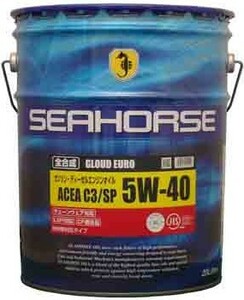 【送税込12880円】SEAHORSE シーホース グラウド EURO SP C3 5W-40 20L 全合成油 ※法人・個人事業主様宛限定※