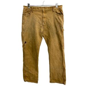 Dickies ワークパンツW40 ディッキーズ ペインターパンツ ビッグサイズ ブラウン 古着卸 アメリカ仕入 2404-751