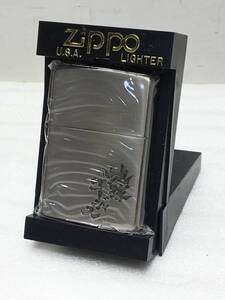 ライター　2★ Zippo ★　ジッポーライター　【 地球ゴージャス 】　シルバー　未使用品　企業物ZIPPO 