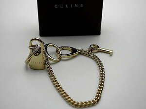 CELINE セリーヌ　GP　チャーム　箱　袋　金属素材　金色