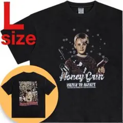 Home Alone　ホームアローン　両面プリント　Tシャツ　ブラック　Lサイズ