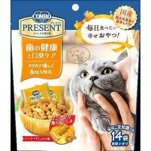 キャットフード　コンボ　プレゼント　キャット　おやつ　歯の健康と口臭ケア　シーフードミックス味　４２ｇ