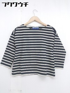 ◇ Tournier Jersey ボーダー 長袖 カットソー オフホワイト ブラック レディース