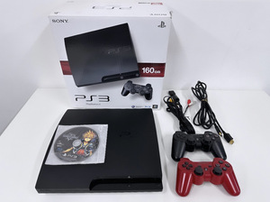 100円～★SONY PS3 CECH-3000A 160GB チャコールブラック PlayStation3 ソフト キングダムハーツ プレステ3 コントローラー【動作確認済】