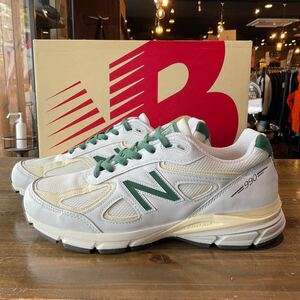 new balance ニューバランス U990TC4 V4 レザー メッシュ ローカットスニーカー size 28cm 美中古品