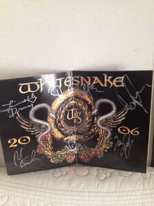 WHITESNAKE ホワイトスネイク サインパンフレット Reb Beach Doug Aldrichの時