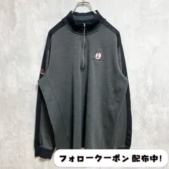 古着 used　NIKEGOLF　ナイキゴルフ　長袖ハーフジップトラックジャケット　ジャージ　 E&B PAVING　ダークグレー