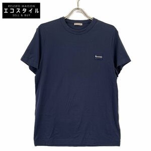 MONCLER モンクレール ブラック Tシャツ ブラック M トップス コットン メンズ 中古