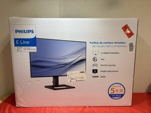 2411 液晶モニター PHILIPS 271V8L/11 フィリップス V line ワイドビューモニター 27型 フルHD ワイド ディスプレイ PC アンチグレア