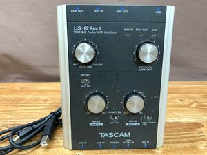 【WL-0184】TASCAM オーディオインターフェース US-122 MK-Ⅱ タスカム オーディオ機器 USBケーブル付き 現状品【千円市場】