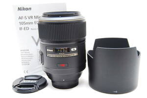 ★極上美品　Nikon 単焦点マイクロレンズ AF-S VR Micro Nikkor 105mm f2.8 G IF-ED★