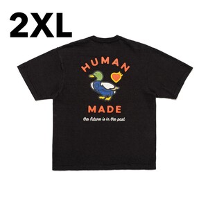 新品 2XL HUMAN MADE GRAPHIC T-SHIRT #1 BLACK ヒューマンメイド Tシャツ 黒 ブラック ヒューマンメード 鴨 カモ 半袖Tシャツ Tシャツ